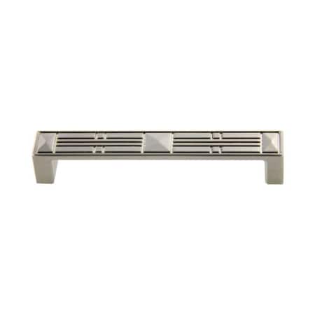 5-3/8 Craftsman Cabinet Pull With 5 Center To Center Satin Nickel Finish